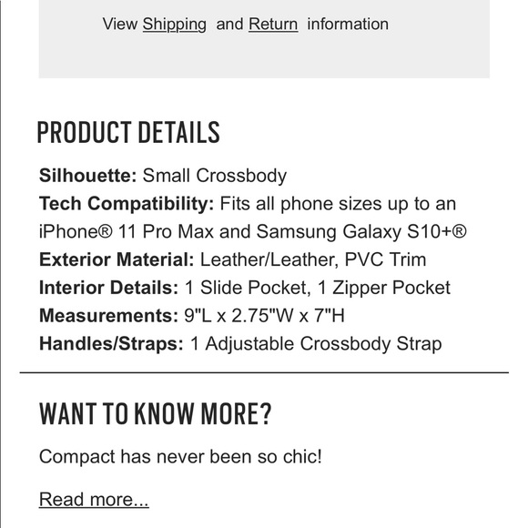 SOLD Fossil Harper Crossbody - Picture 2 of 6